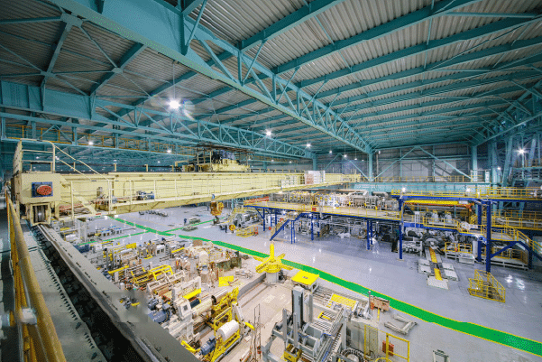 laser cutting process, precision cutting of a steel pipe with sparks