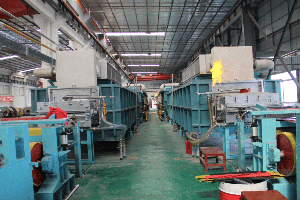 industrial steel machinery, advanced production equipment in factory