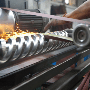 High-precision stainless steel grinding process with sparks