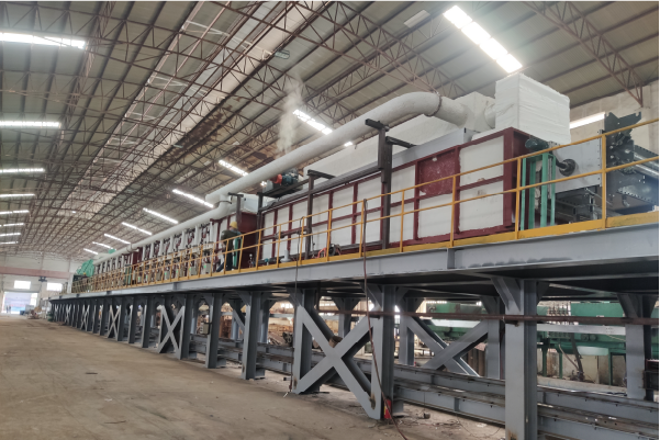 Dual-furnace continuous annealing unit for precision heat treatment of stainless coils
